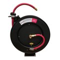 Interstate Pneumatics Professional Grade Retractable Hose Reel with 1/2 Inch x 50 feet Rubber Hose HSR90-88